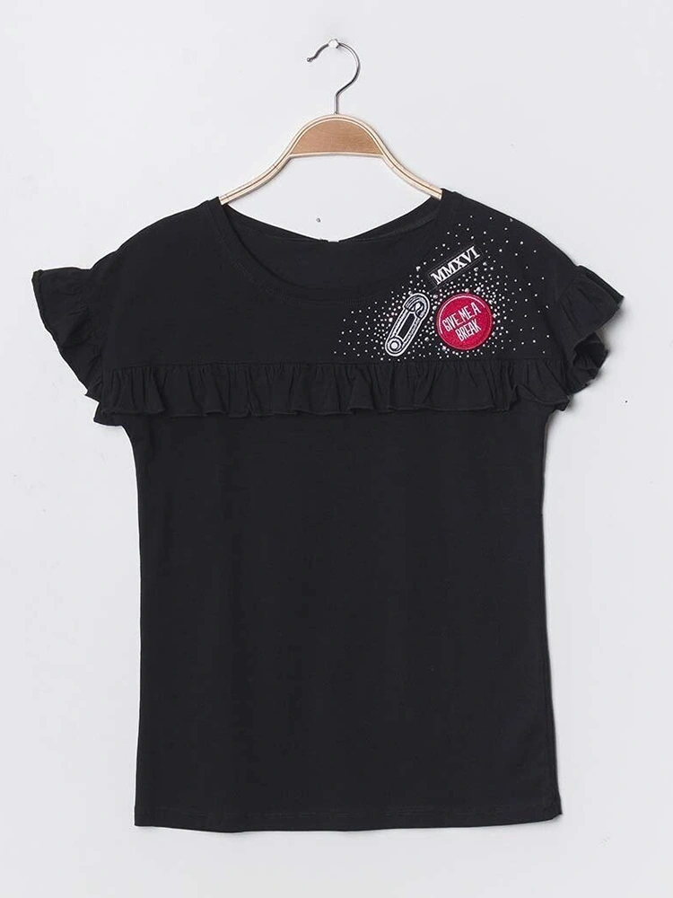 Tricou Dama Give Me A Break-Negru