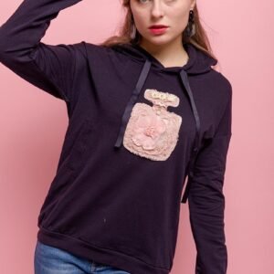 Hanorac Dama Negru Vogue