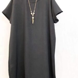 Bluza Dama Lunga cu maneca scurta si lant decorativ